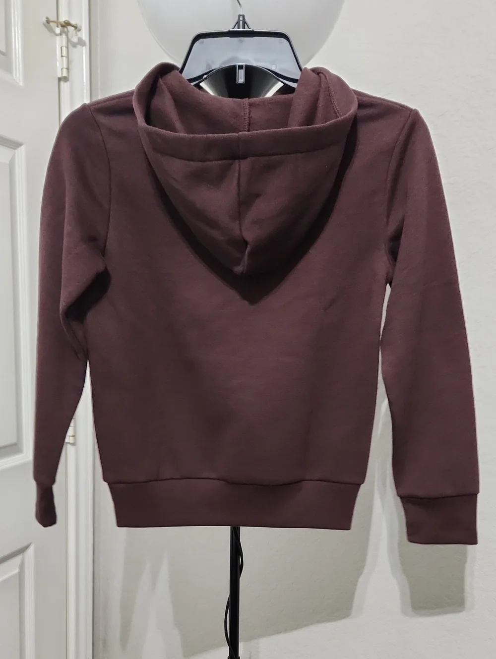 NWT! Kids Adidas Dark Brown Pullover Hoodie Sweatshirt with Logo Size Small